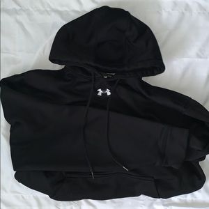 Black under armour hustle fleece hoodie